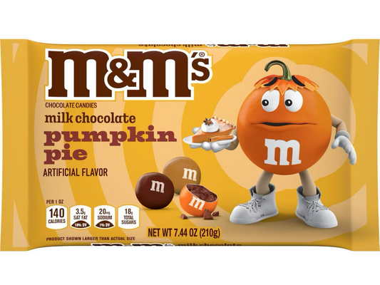 M&M's Halloween Milk Chocolate Pumpkin Pie Candy - 7.44oz