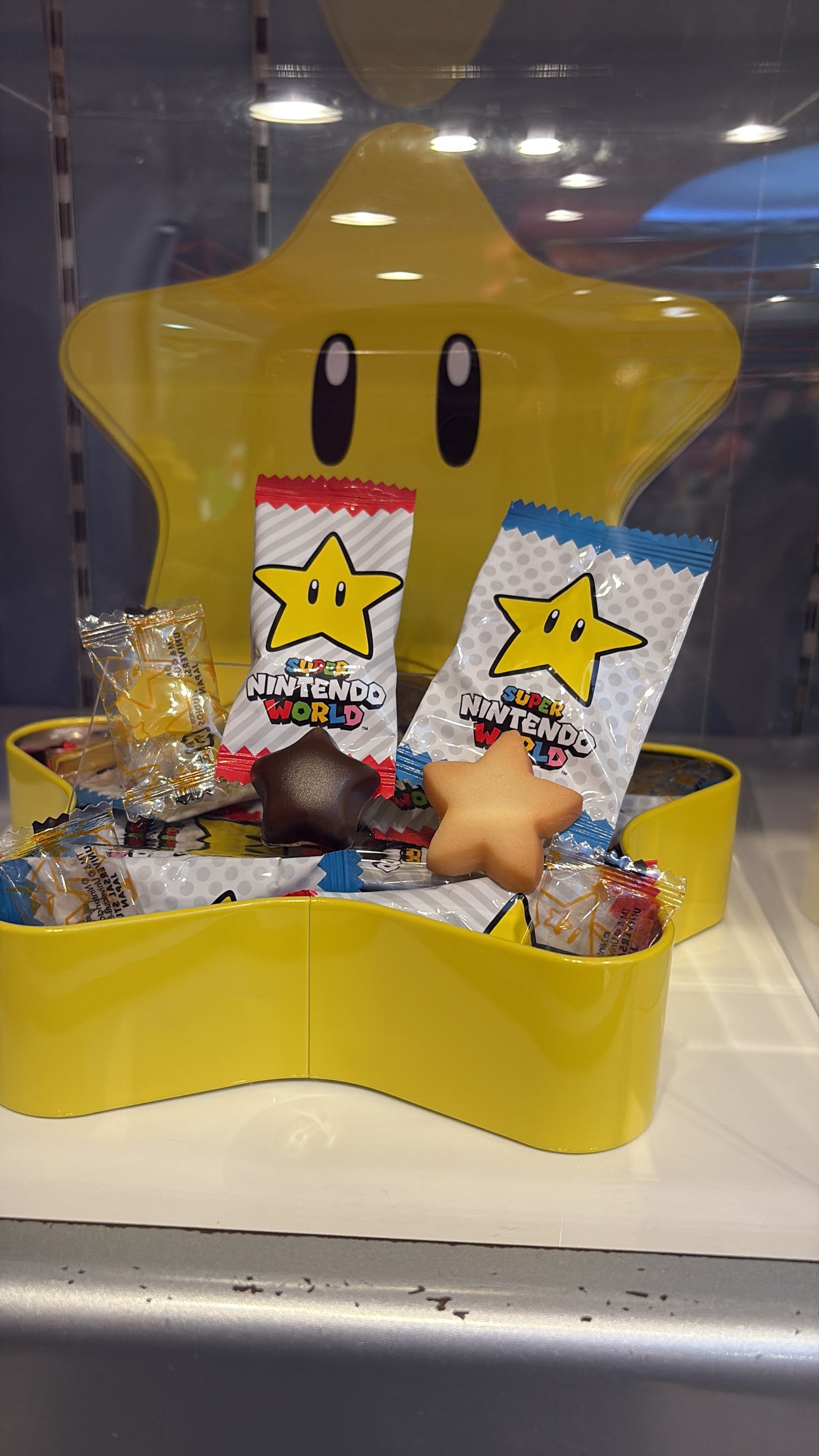 Caja de estrella con galletas