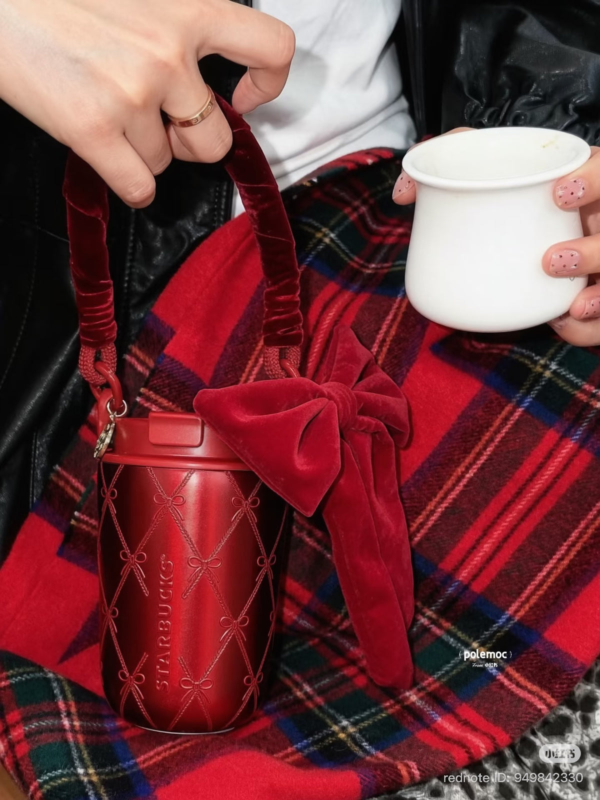 Starbucks China Christmas 2026 | Red Stainless Steel Straw Tumbler con moño