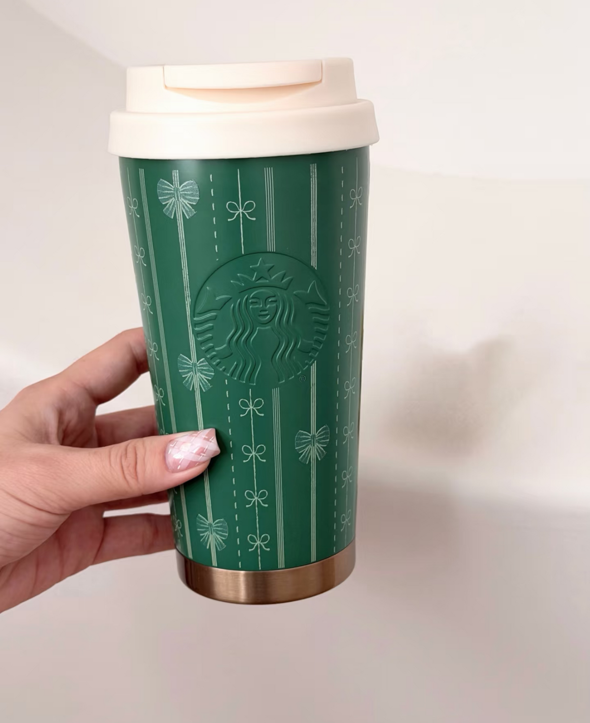 Starbucks China Christmas 2026 | Green Stainless Steel Tumbler