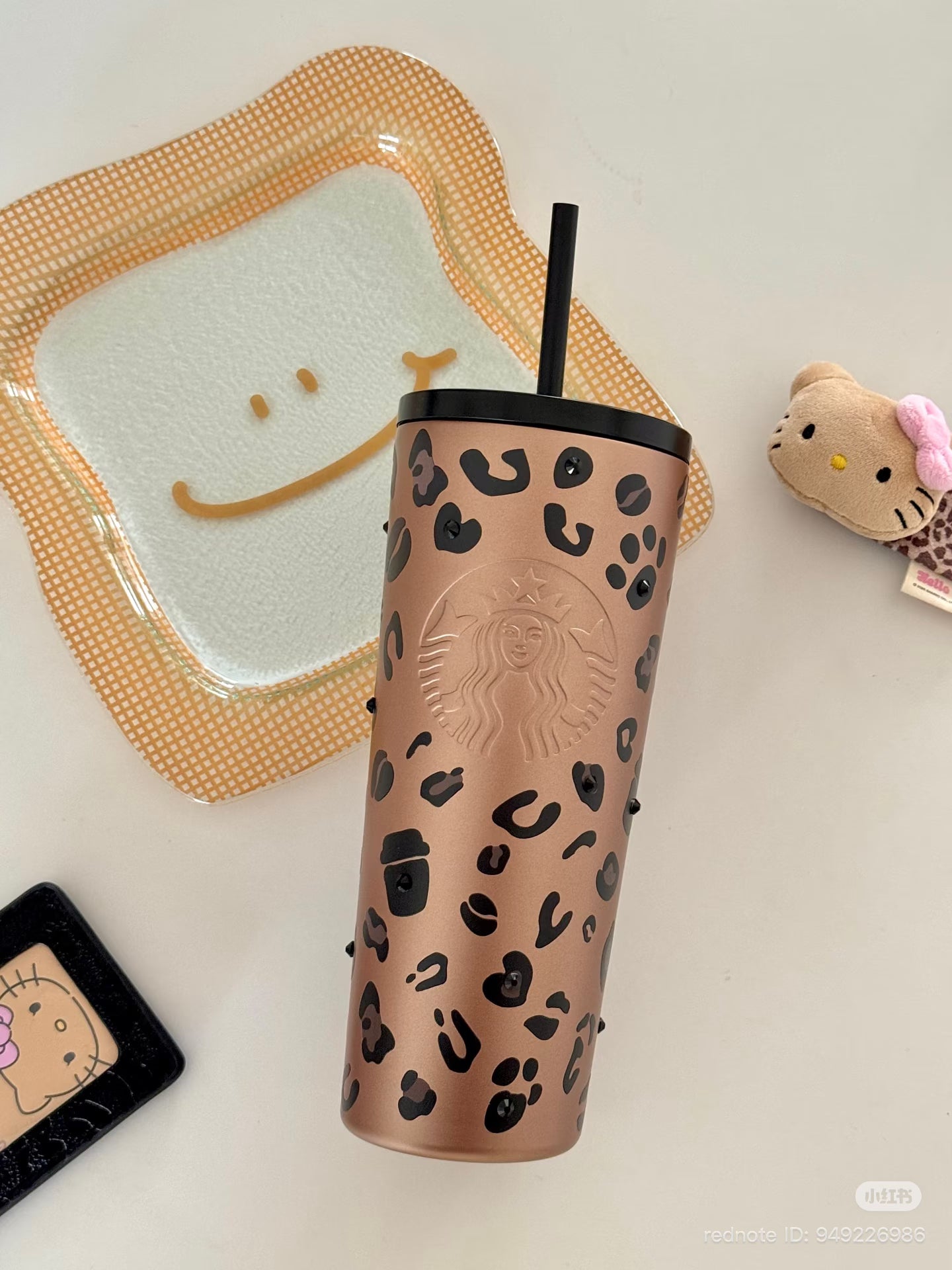 Starbucks China 2026 leopard print series doble tapa acero inoxidable