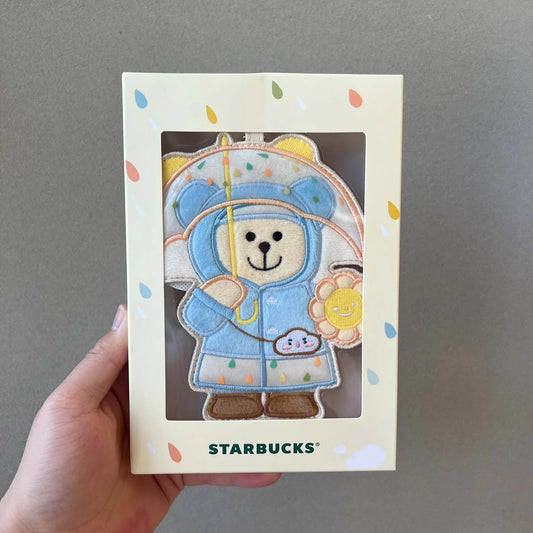 Tarjetero bearista Starbucks China 2024 Summer Shine Rain Series