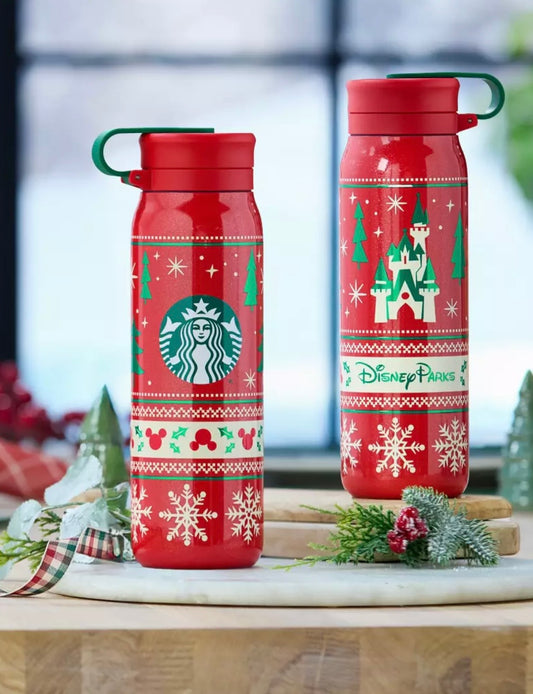 Botella de navidad Starbucks Disney