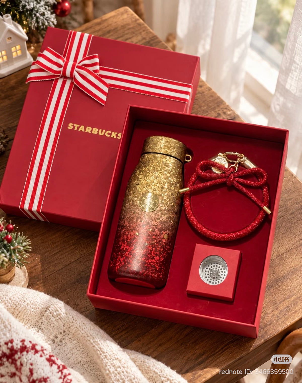 Starbucks China Christmas 2026 | Red Titanium Cup Gift Set