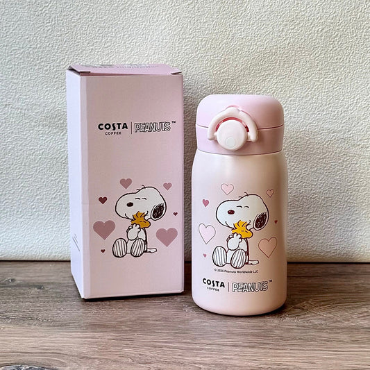 Termo de Acero Inoxidable Rosa Pink Snoopy SS Tumbler Snoopy x Costa Coffee 2026  320ml