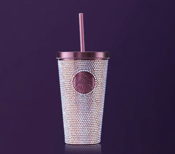 China Purple Rhinestone Cup