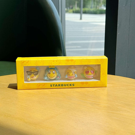 Starbucks x QQ Emoji Toppers Set Accesorios