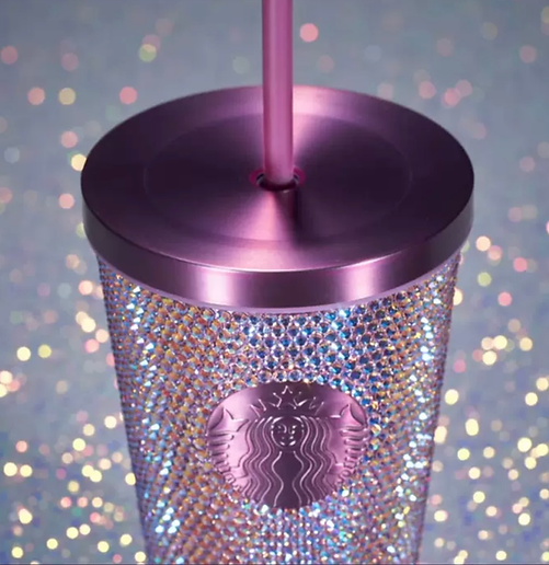 China Purple Rhinestone Cup