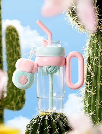 Starbucks China 2024 Seria Suculenta vaso plastico 960ml