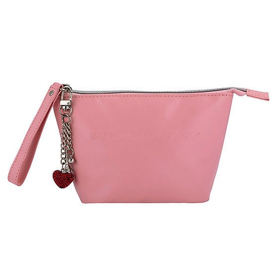 Bolsa Rosa con Charm de Cristales Starbucks Emily in Paris