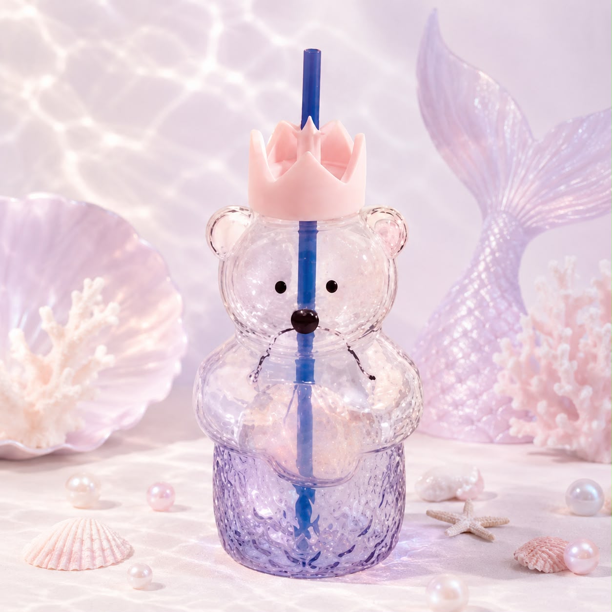 Vaso Bearista cristal sirena azul 2026