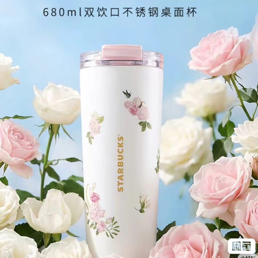 Termo Starbucks Blossom China 2026 Kaleidoscope Rose 23oz
