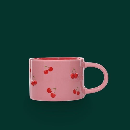 Taza de Ceramica  10oz Pink Sweet Cherries