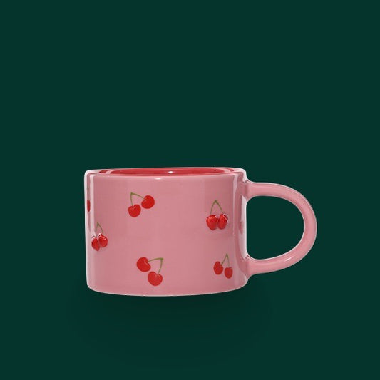 Taza de Ceramica  10oz Pink Sweet Cherries
