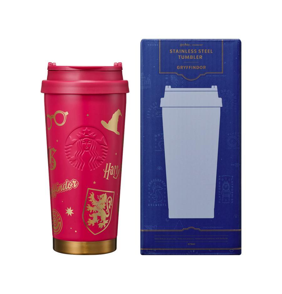Termo Acero Inoxidable SS Gryffindor Elma Tumbler 473ml Harry Potter Starbucks
