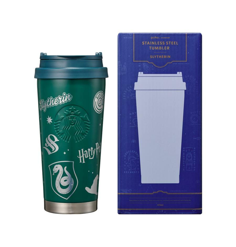 Termo de Acero Inoxidable  Slytherin Elma Tumbler 473ml Harry Potter Starbucks