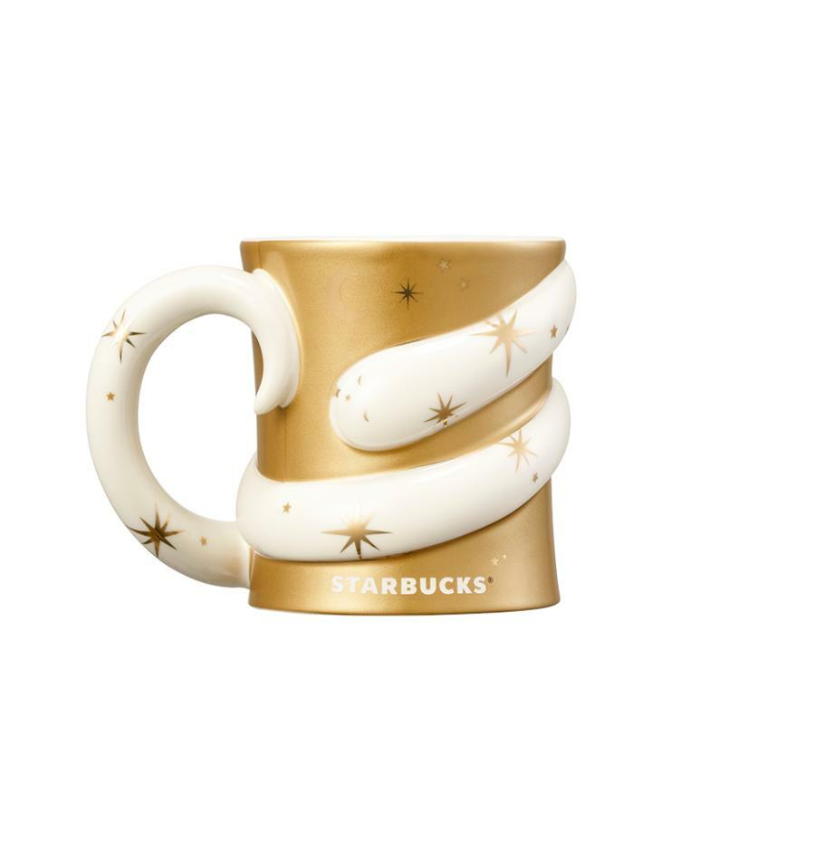 Taza Dorada serpiente Corea Dreaming Snake Gold Mug 355ml  Harry Potter Starbucks