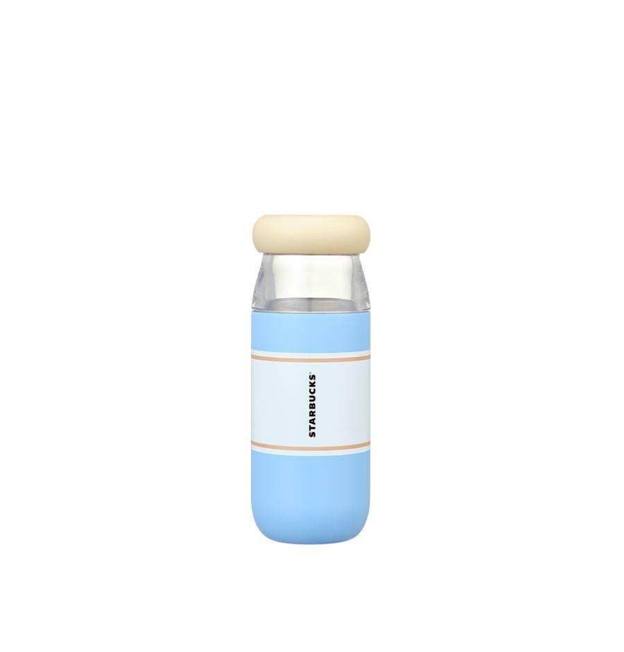 Botella Azul con Popote y Tapa Starbucks Korea 2025 Summer season1 series  355ml 12.49oz