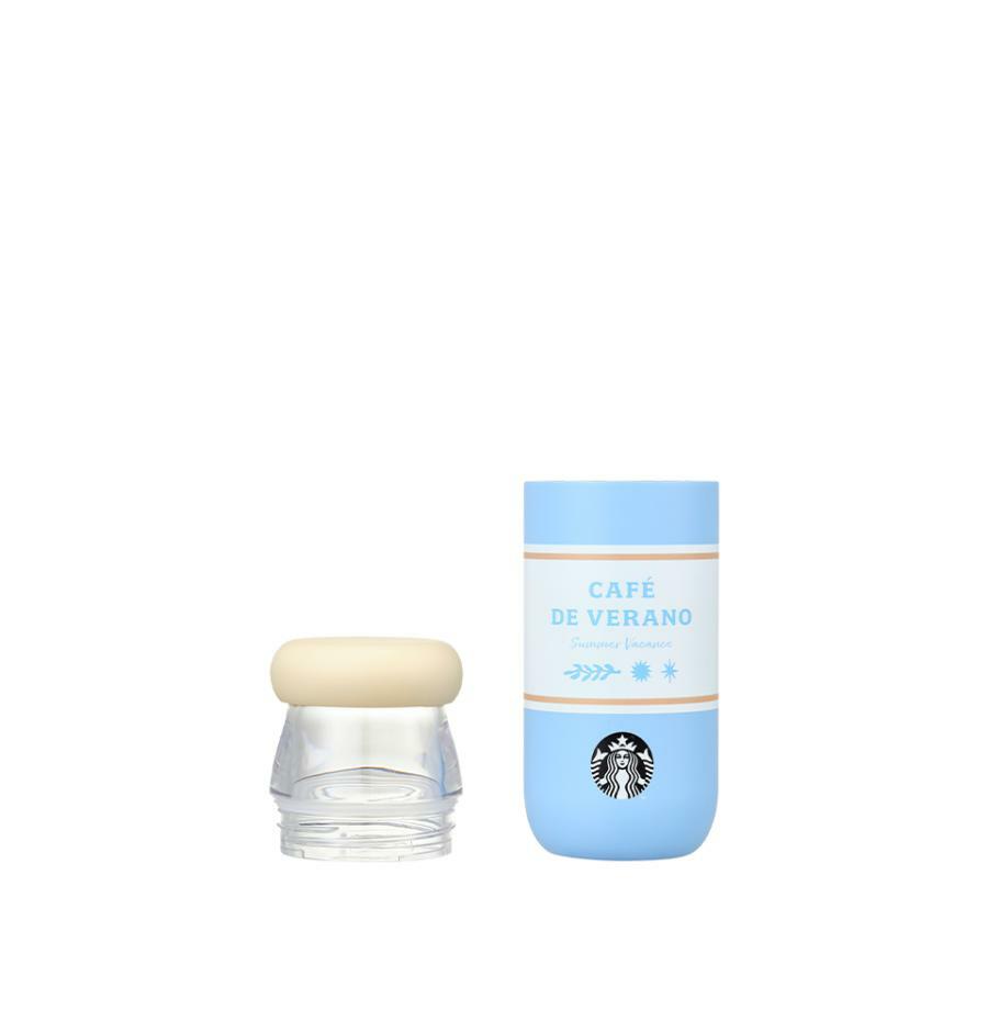Botella Azul con Popote y Tapa Starbucks Korea 2025 Summer season1 series  355ml 12.49oz