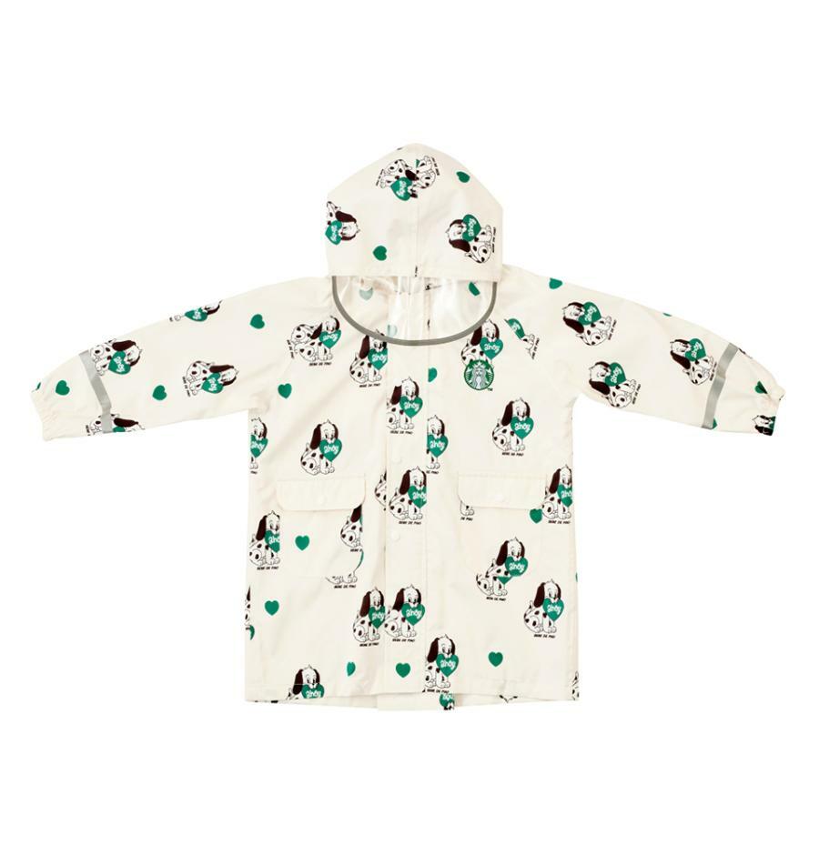 Impermeable con Bolsa para niñ@ talla M Starbucks x Bebe de Pino 2025
