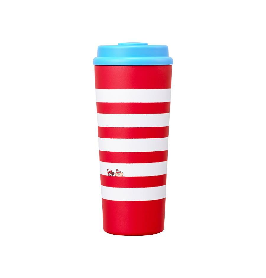 Vaso Elma Acero inoxidable a rayas Wheres Wally? 473ml Starbucks Series