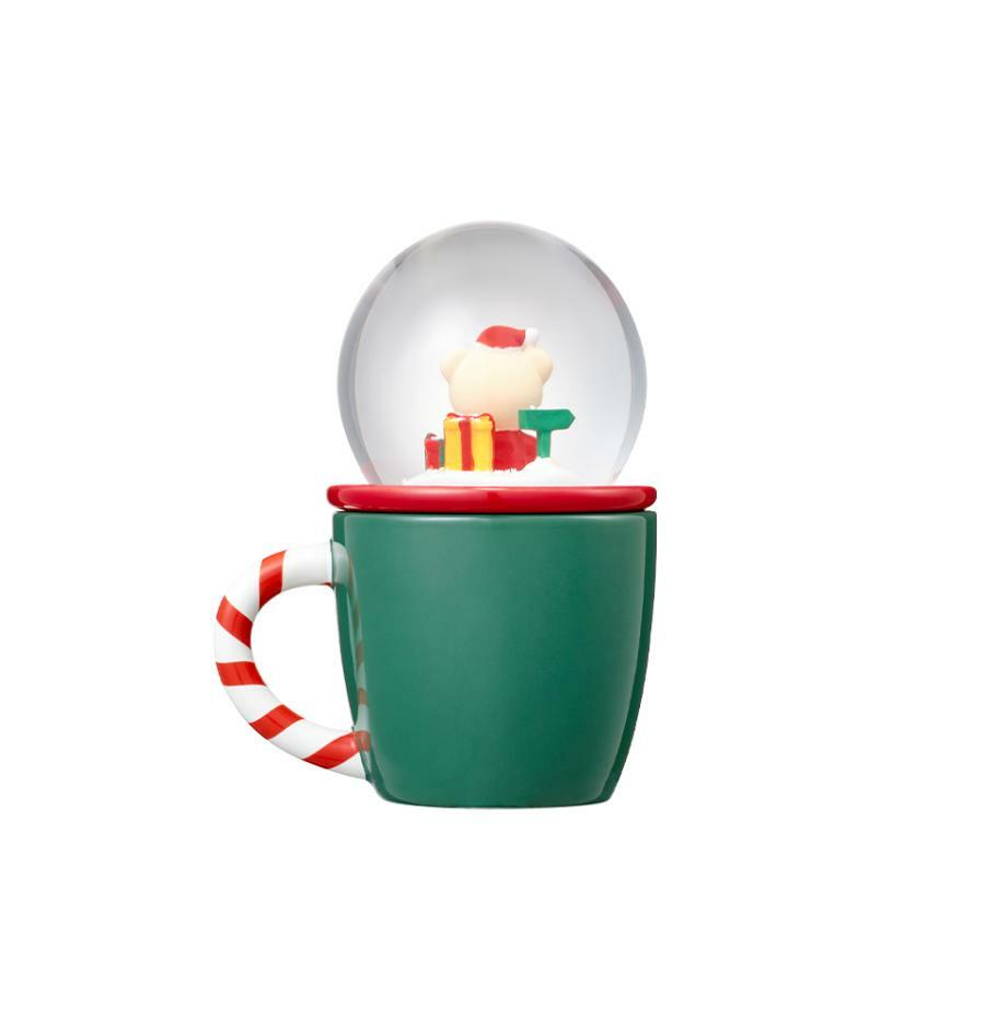 Taza de ceramica con globo Joyful Snowball Demi Mug 89ml Starbucks Holiday Corea 2025