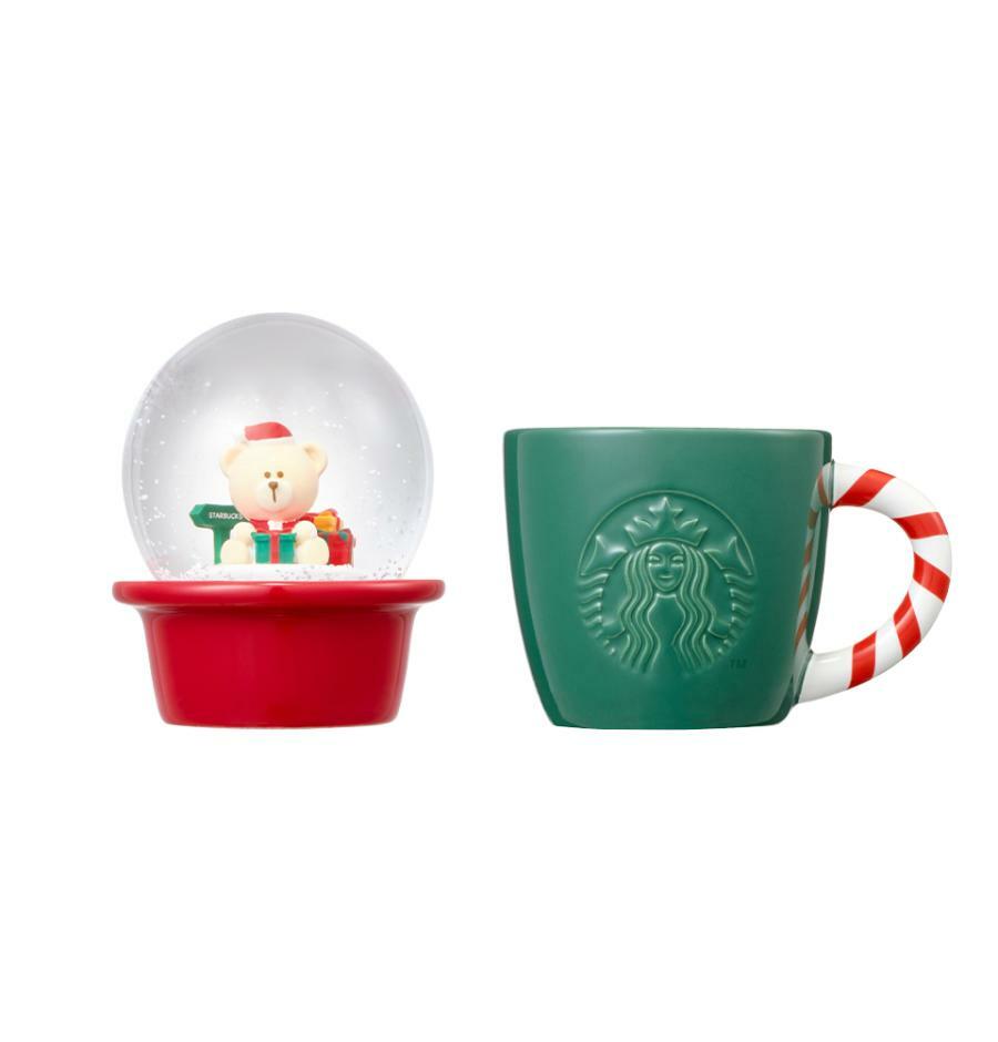 Taza de ceramica con globo Joyful Snowball Demi Mug 89ml Starbucks Holiday Corea 2025