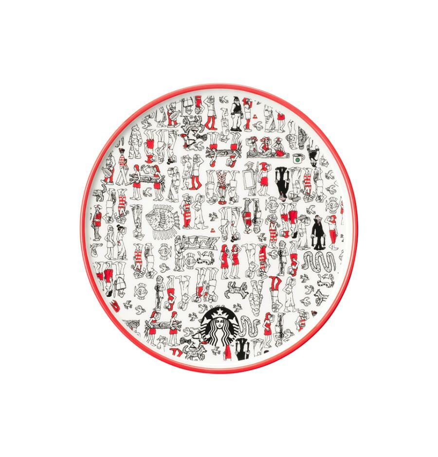Juego de Platos Wheres Wally? Starbucks