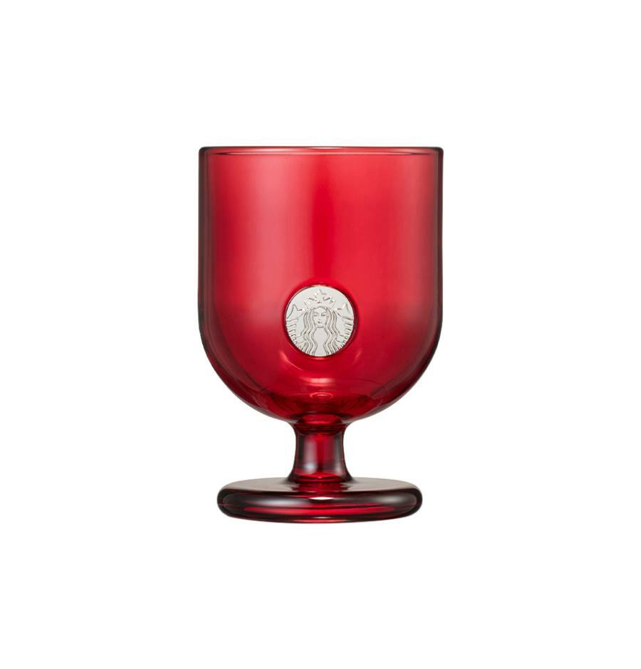 Set de Copas de Vidrio Rojo y Verde Joyful Glass Set 276ml (2P) Starbucks Holiday Corea 2025