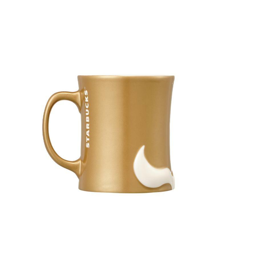 Taza dorada de ceramica Wildtail 355 ml Year of the Horse Starbucks Corea 2026