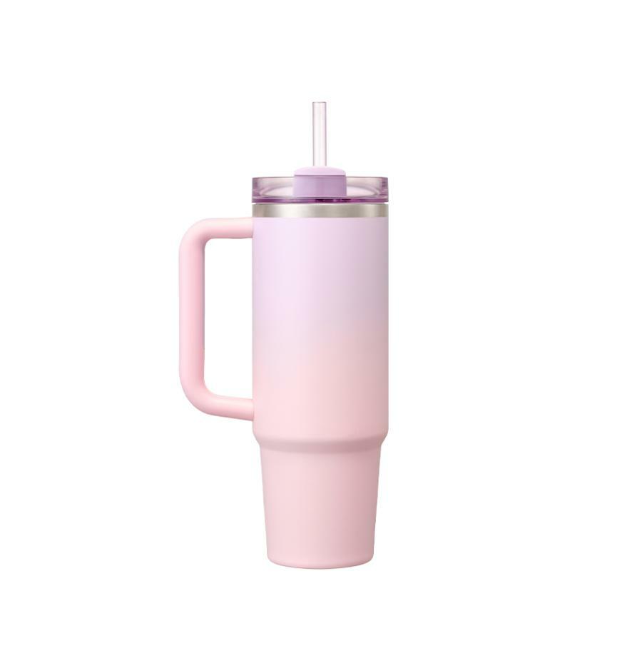 Vaso Stanley Quencher de acero inoxidable Blooming de 887 ml Starbucks Corea Sakura 2026 Pink Collection