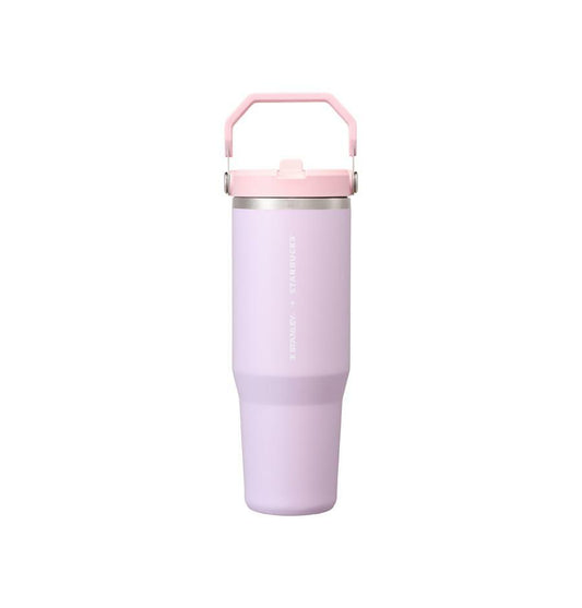 Vaso frío Stanley Flow Coldcup de acero inoxidable Blooming de 887 ml Starbucks Corea Sakura 2026 Pink Collection