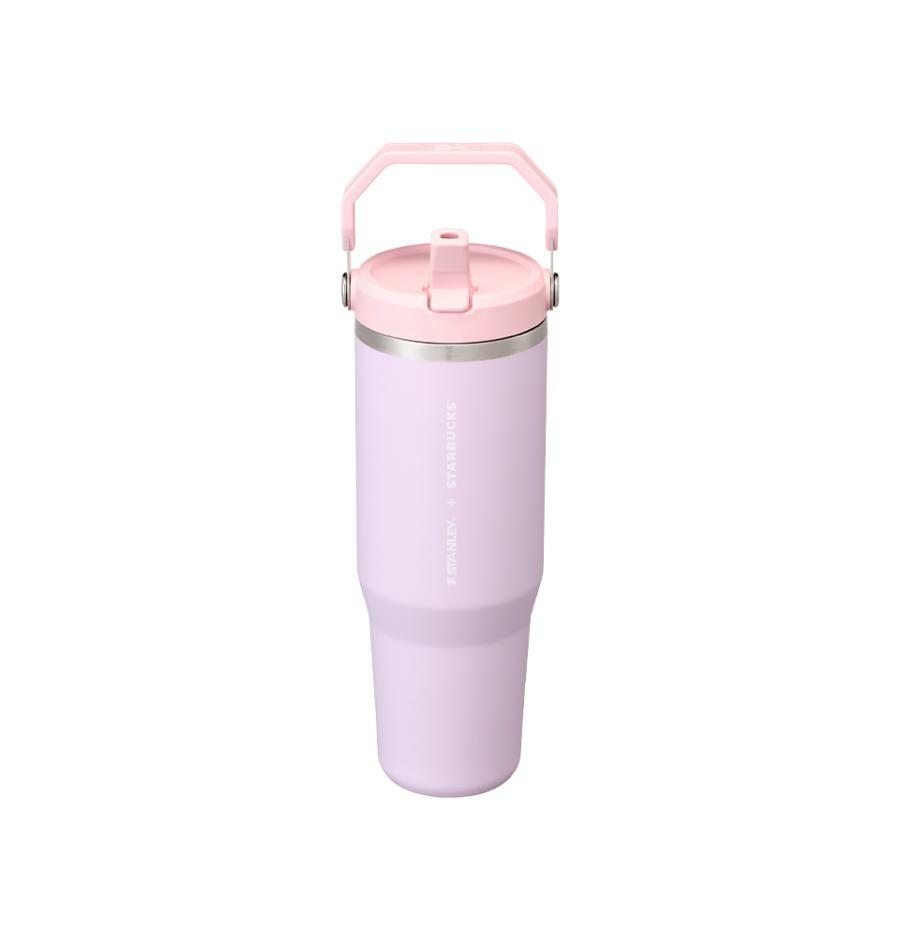 Vaso frío Stanley Flow Coldcup de acero inoxidable Blooming de 887 ml Starbucks Corea Sakura 2026 Pink Collection