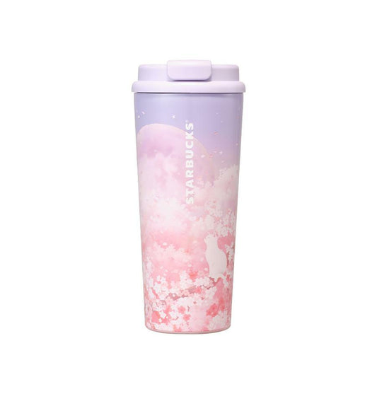 Vaso de Acero Inoxidable Blooming 473ml Starbucks Corea Sakura 2026  – Edición Limitada Primavera