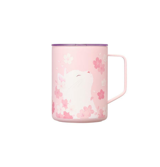 Taza de Acero Inoxidable  Blooming Debbie de 473 ml Starbucks Corea Sakura 2026 Cat Mug Rosa – Edición Limitada Cherry Blossom