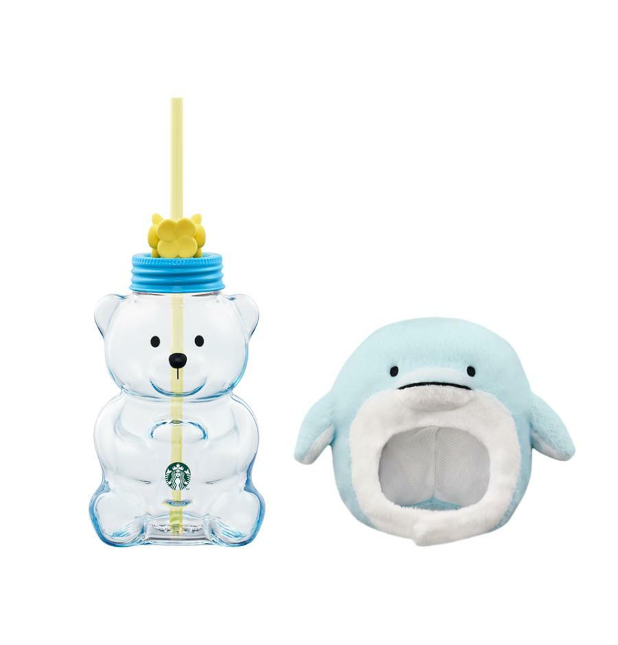 Vaso Bearista frío de cristal Jeju Dolphin Bearista de 591 ml  Jeju Starbucks Corea 2026