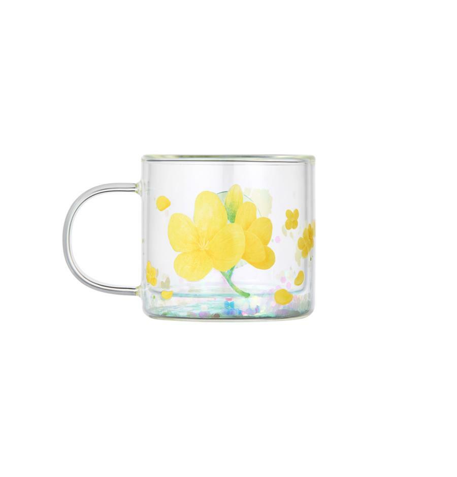 Taza de vidrio de doble pared Jeju de 237 ml. Jeju Starbucks Corea 2026