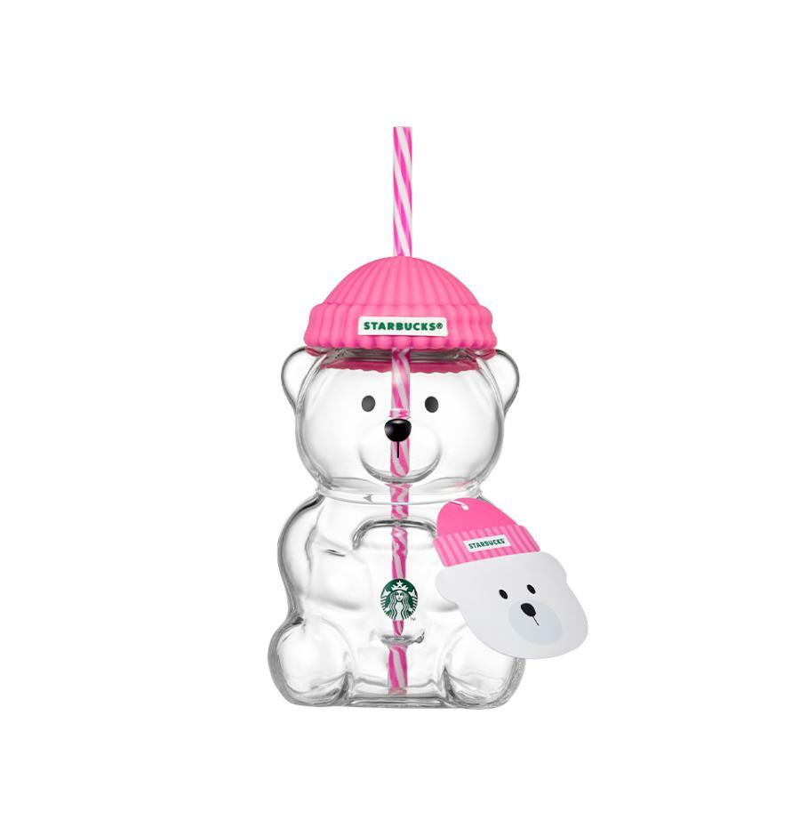 Bearista vidrio rosa Corea Starbucks 2026  591ml