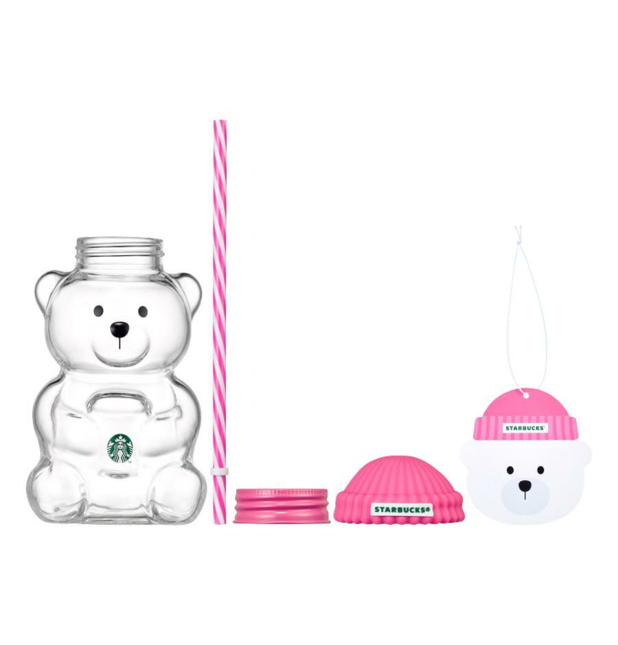 Bearista vidrio rosa Corea Starbucks 2026  591ml