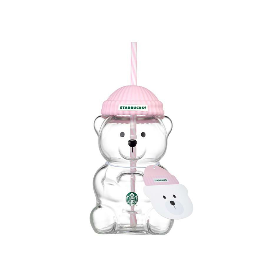 Bearista vidrio rosa Corea Starbucks 2026  591ml