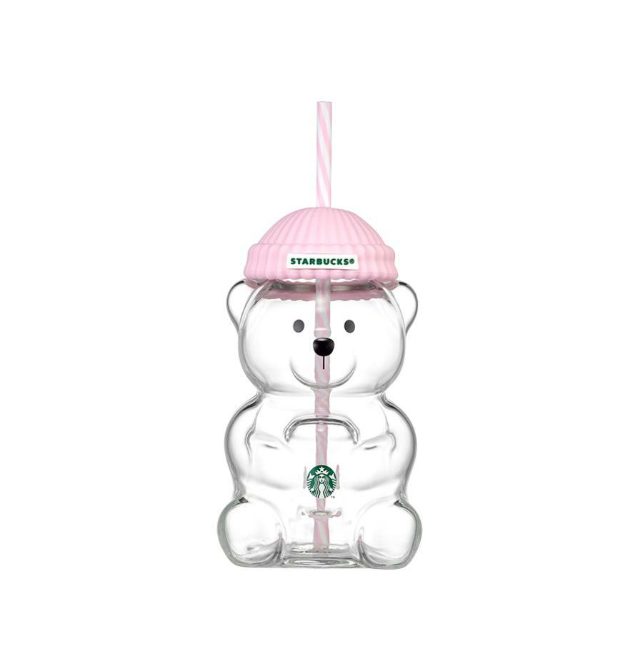 Bearista vidrio rosa Corea Starbucks 2026  591ml