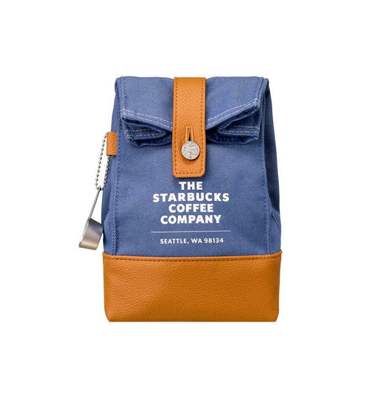 Bolsa para cafe con cuchara medidora Starbucks Corea Denim 2026