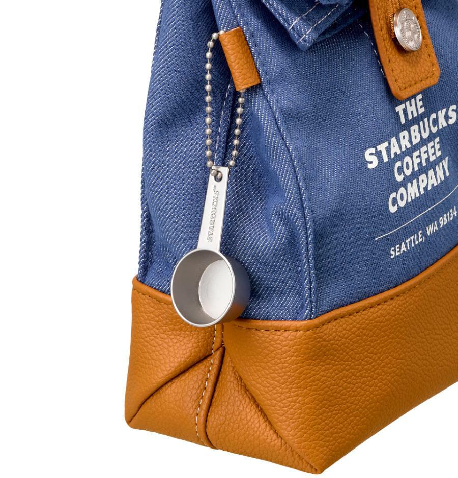 Bolsa para cafe con cuchara medidora Starbucks Corea Denim 2026
