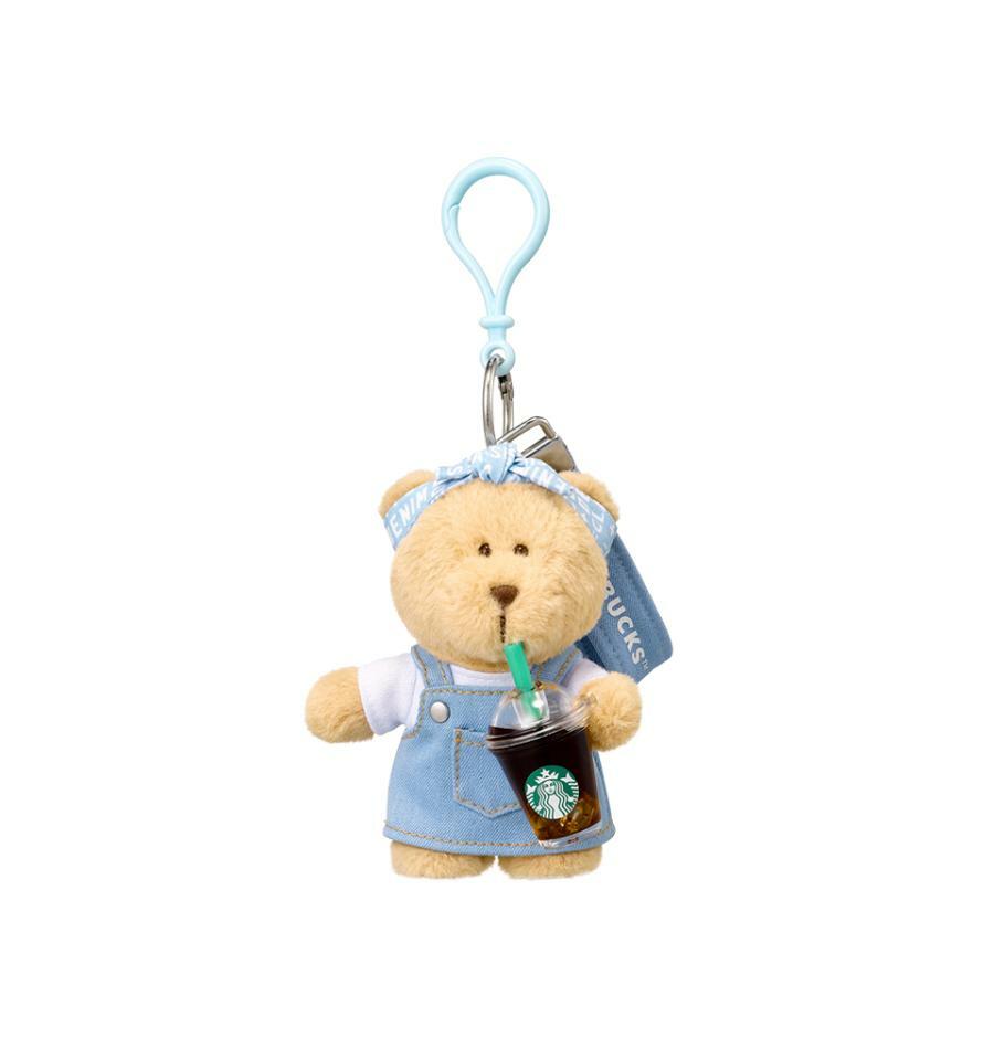 Llavero Bearista azul lavado Starbucks Corea Denim 2026