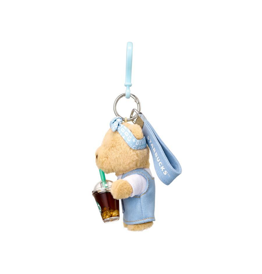Llavero Bearista azul lavado Starbucks Corea Denim 2026