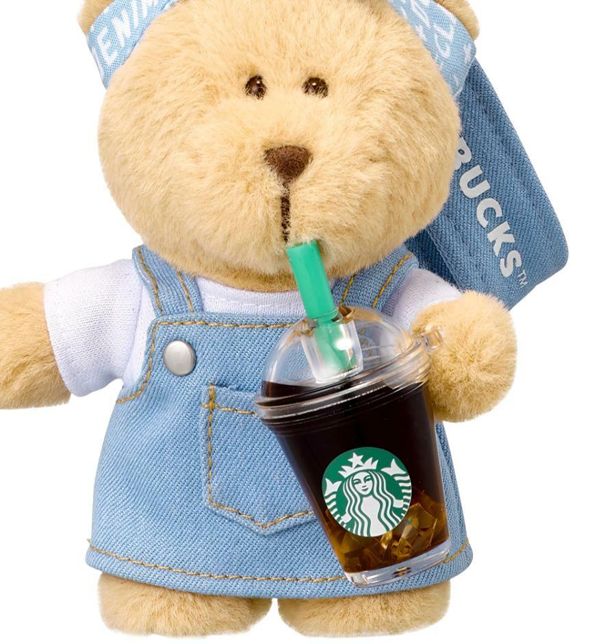 Llavero Bearista azul lavado Starbucks Corea Denim 2026