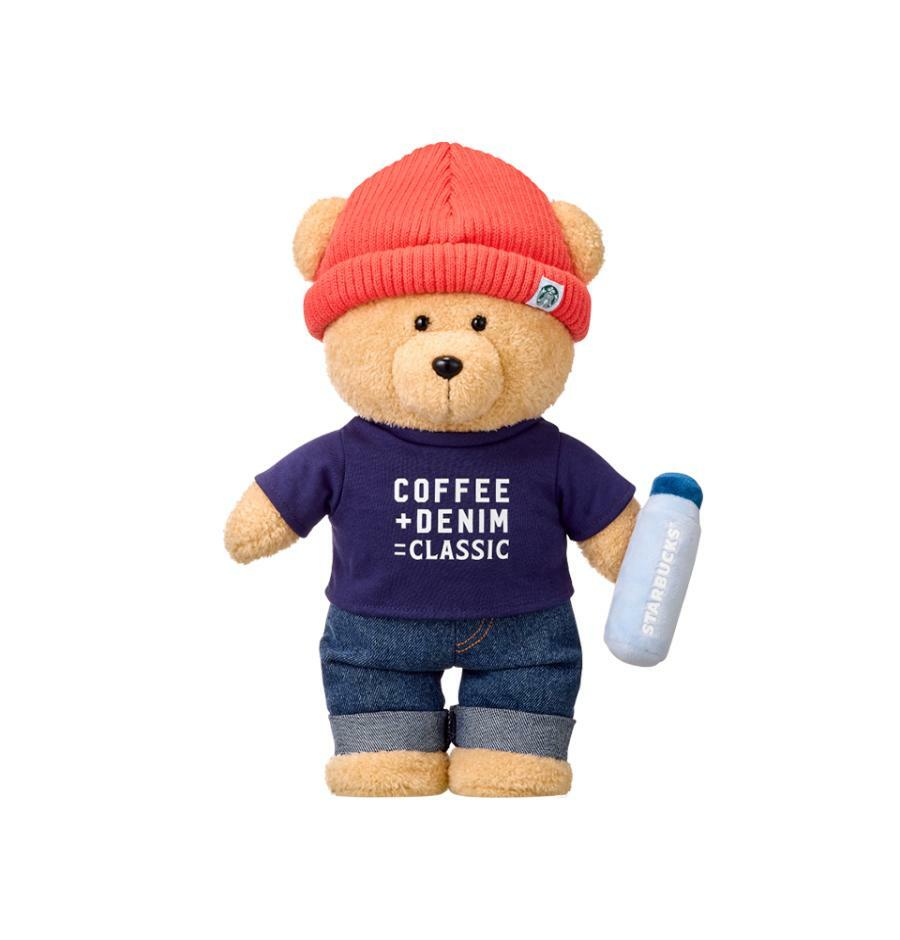 Peluche DancingBearista azul lavado Starbucks Corea Denim 2026