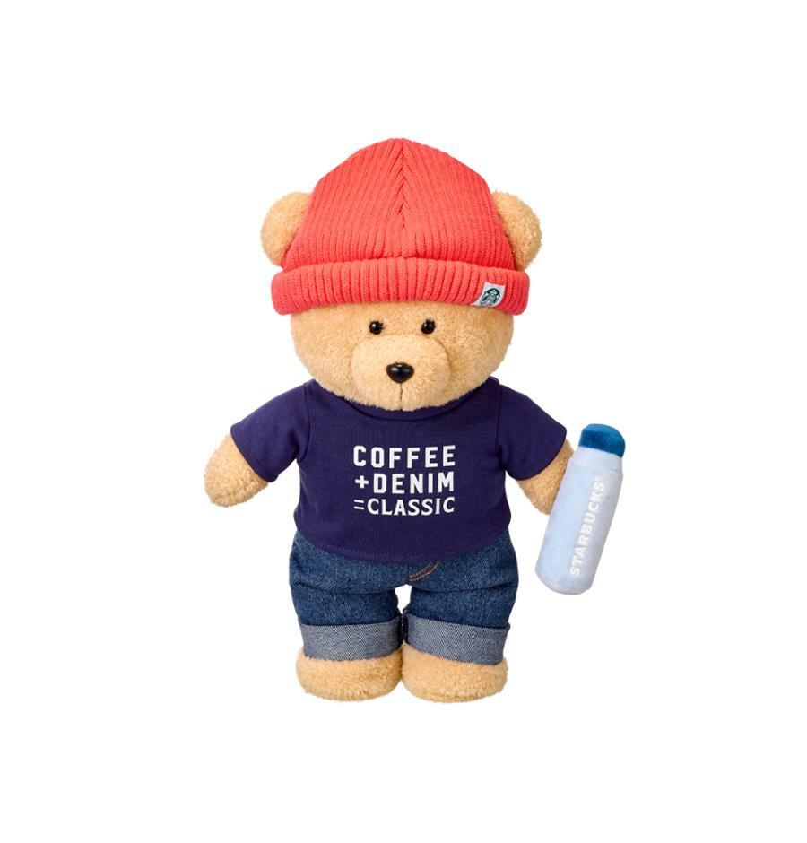 Peluche DancingBearista azul lavado Starbucks Corea Denim 2026