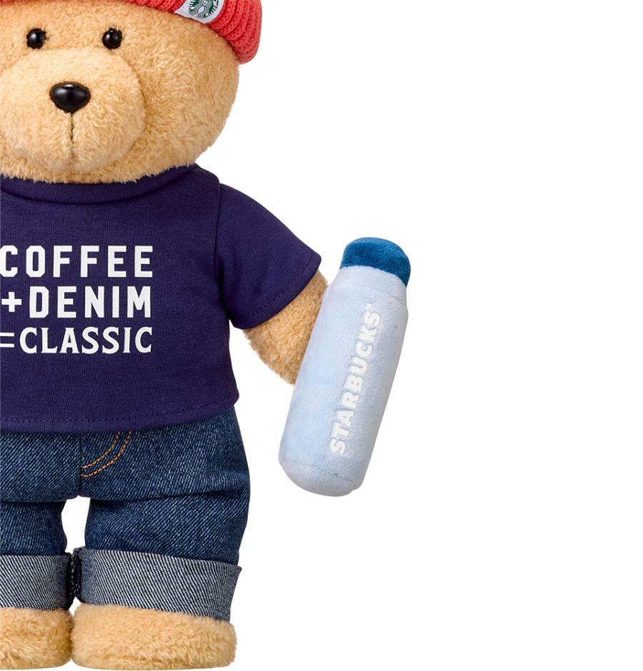 Peluche DancingBearista azul lavado Starbucks Corea Denim 2026