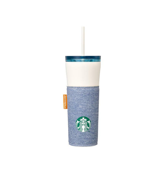 Vaso térmico Opera azul de acero inoxidable lavado 473 ml. Starbucks Corea Denim 2026